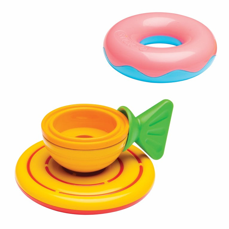 Sticko magnetic toy teacup and donut doughnut Stick-O