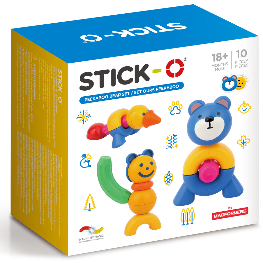 Stick-O PeekABoo Bear Set