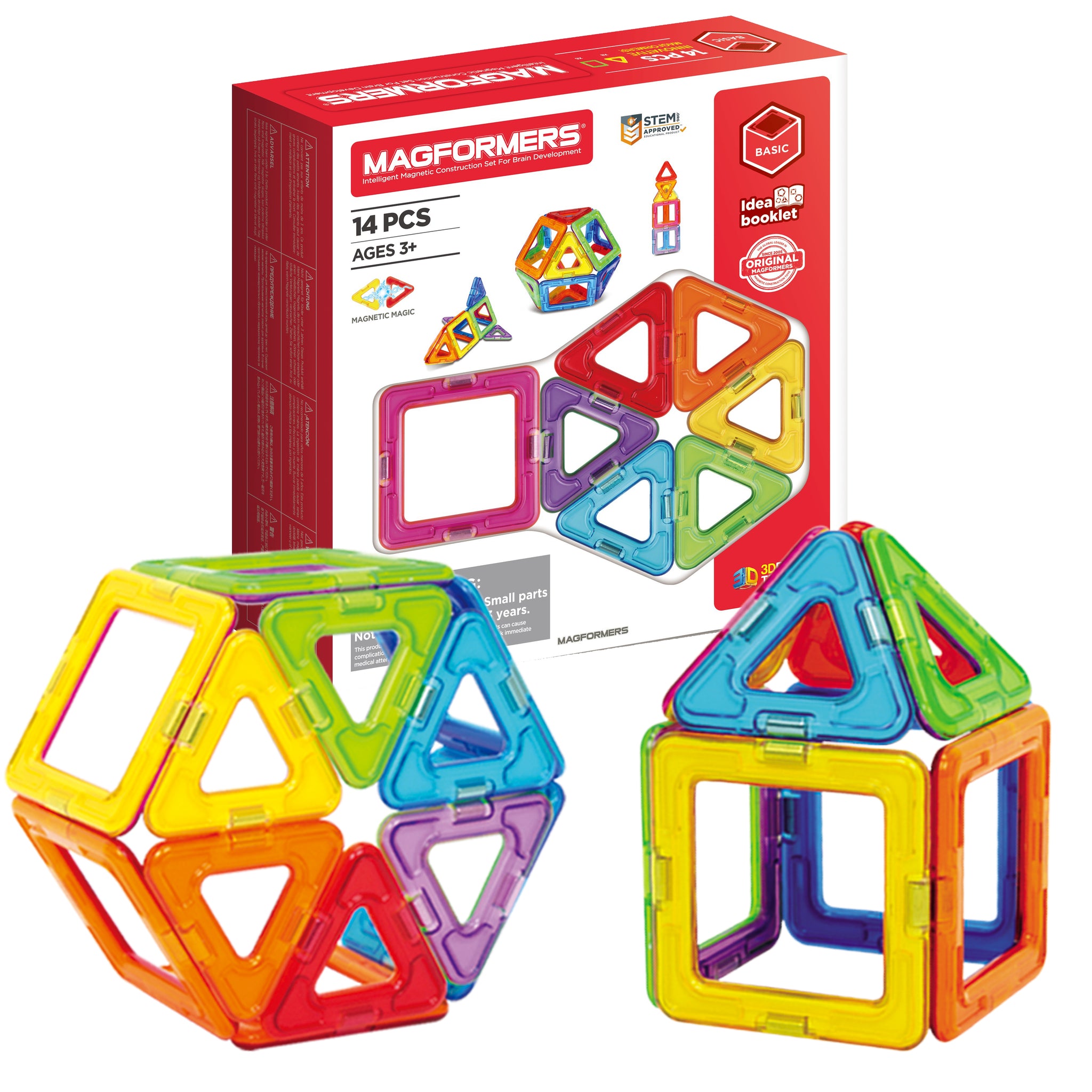 Magformers 14-piece magnetic construction STEM toy