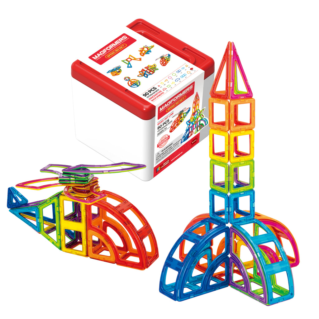 Magformers 90 piece magnetic construction toy set